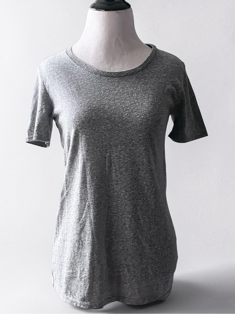 ATM Anthony Thomas Melillo speckle/bumpy textured Heather gray t-shirt size XS